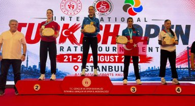 Bursalı karateci Naz Kayadere'den altın madalya