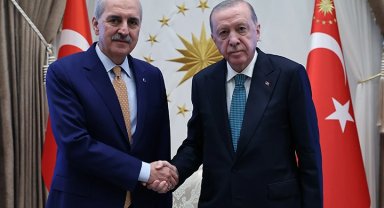 Cumhurbaşkanı Erdoğan, TBMM Başkanı Kurtulmuş'u kabul etti