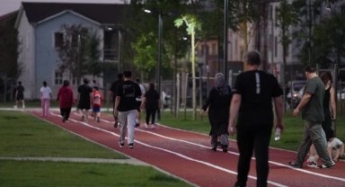 Düzce Merkez Park'ta spor etkinliklerine yoğun ilgi