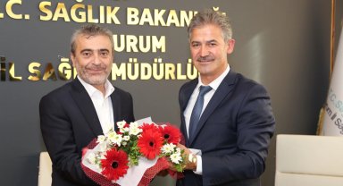 Erzurum İl Sağlık Müdürlüğü'nde bayrak değişimi