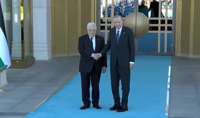 Filistin Devlet Başkanı Mahmud Abbas Başkent'te