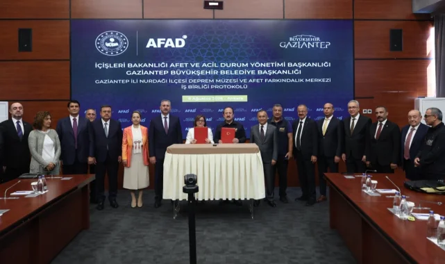 Gaziantep Nurdağı Deprem Müzesi ve Afet Farkındalık Merkezi için iş birliği