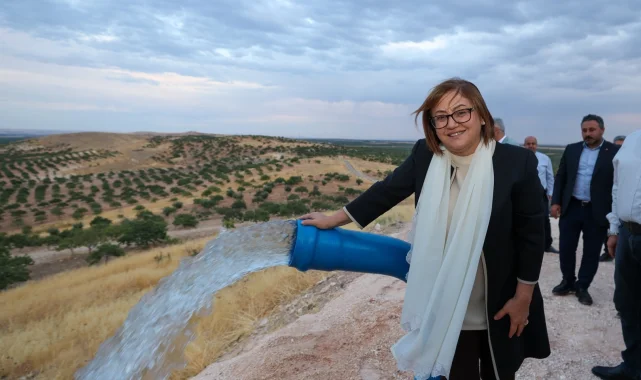Gaziantep'te 5 bin kişiye hizmet veren su yatırımına yerinde inceleme