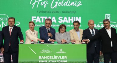 Gaziantep'te bin konut için anahtar teslimi yapıldı... 5 bin konutluk projeye temel