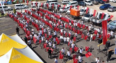 Gaziantep'te Yaz Kur'an Kursu öğrencilerine bisikletli ödül