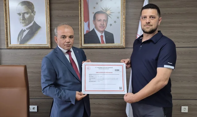 Gemi acenteliğinde yeni dönem... İlk A Sınıfı Yetki Belgesi verildi