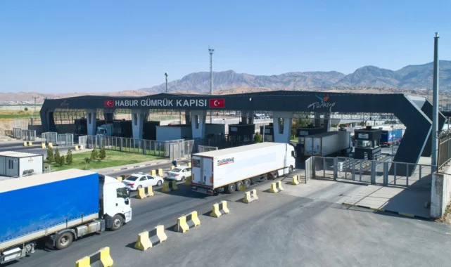 Habur'da 2026'nın TIR çıkış rekoru kırıldı