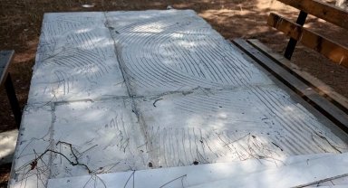 İpsala'da büyük saygısızlık! Sultanköy Barajı'ndaki piknik alanının fayansları çalındı!