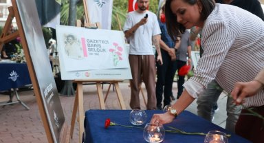 İzmir Karabağlar'da Gazeteci Barış Selçuk saygıyla anıldı