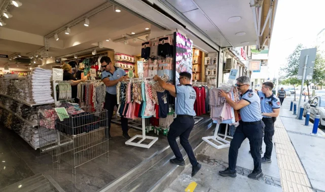 İzmir'de ana arterlerde kaldırım işgaline geçit yok