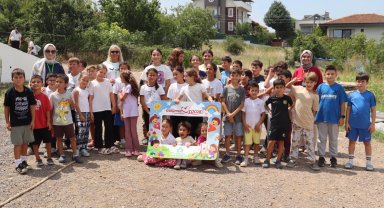 İzmit Kabaoğlu'nda çocuklar doyasıya eğlendi