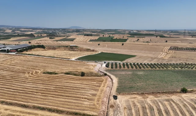 Karacabey'de 38 bin 850 dekar arazi modern sulamaya kavuşuyor