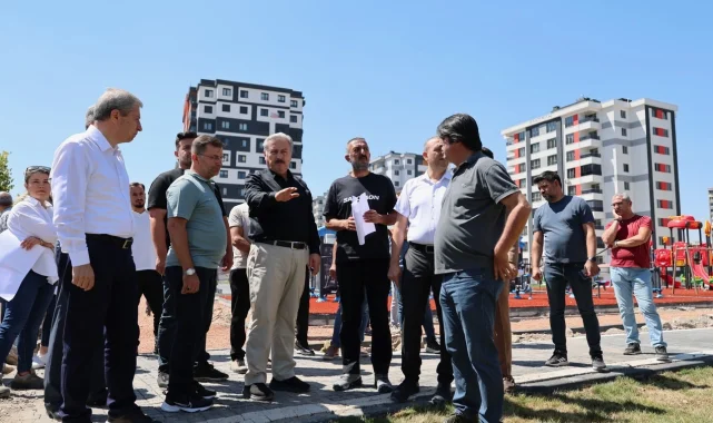 Kayseri Melikgazi şantiye alanına döndü