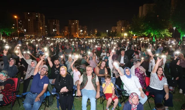 Kayseri Melikgazi'de müzik dolu bir gece