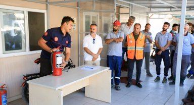 Kayseri Talas personeline yangın eğitimi