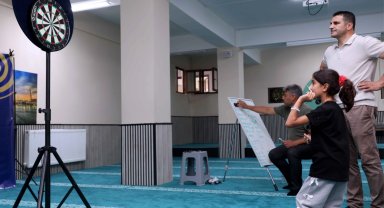 Konya Karatay'da Kur'an kurslarında dart turnuvası heyecanı