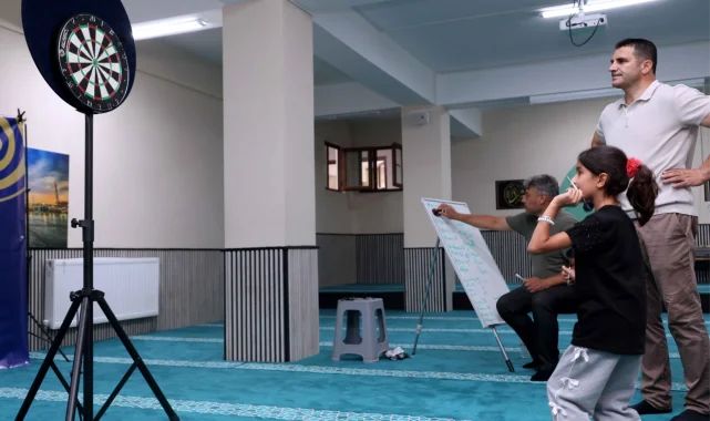 Konya Karatay'da Kur'an kurslarında dart turnuvası heyecanı