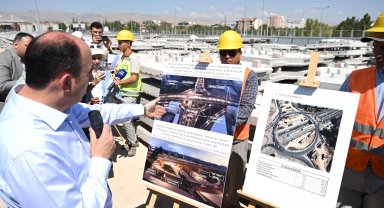 Konya'da Başkan Altay raylı sistem projelerini inceledi