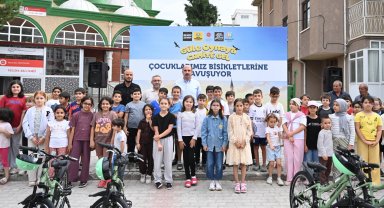 Konya'da çocuklar bisikletlerine 'güle oynaya' kavuşuyor