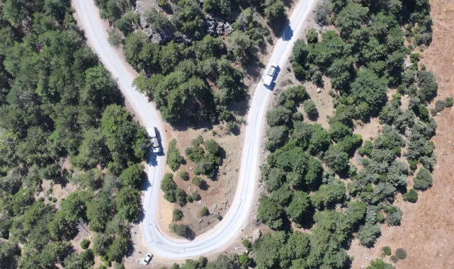 Manisa Ayvacık yoluna 6 kilometrelik asfalt