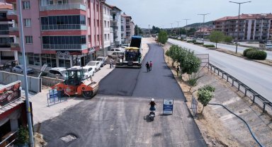 Manisa Kula'da sıcak asfalt tamamlandı