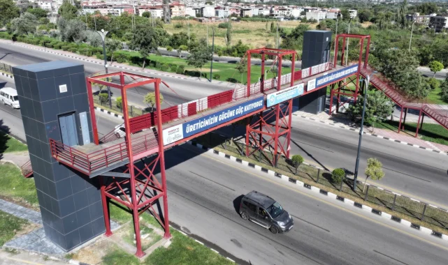 Manisa'da üst geçide asansör kolaylığı