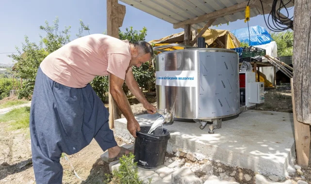 Mersin'de üreticiye süt soğutma tankı desteği