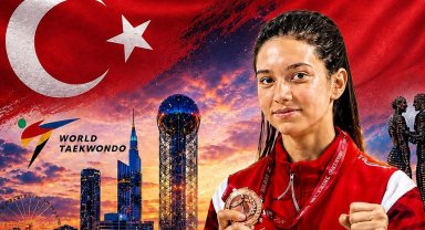 Milli sporcudan Gürcistan'da bronz madalya!