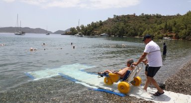 Muğla'da engelsiz deniz keyfi