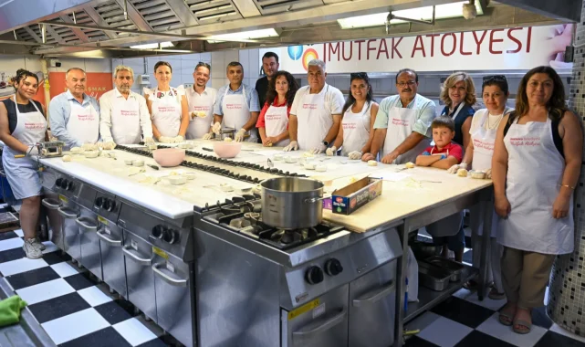 Muhtarlardan makarna yarışı