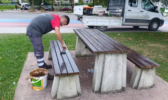 Ordu'da kent mobilyaları yenileniyor