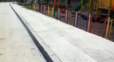 Ordu'da modern kaldırım çalışması