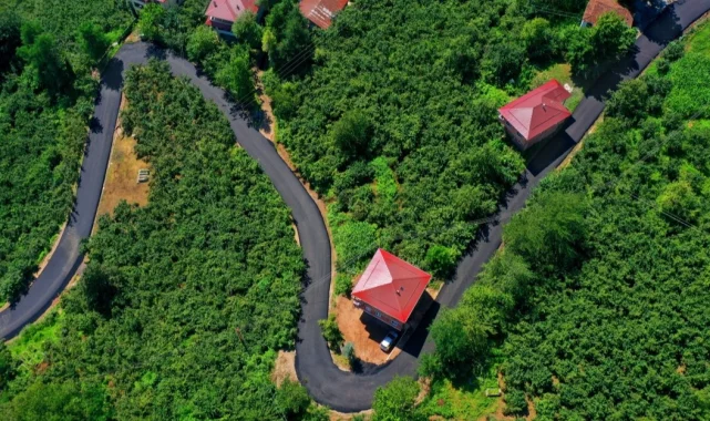 Ordu'da turizm yoluna sıcak asfalt
