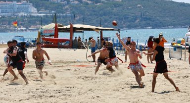 Pamucak Sahili'nde spor şöleni