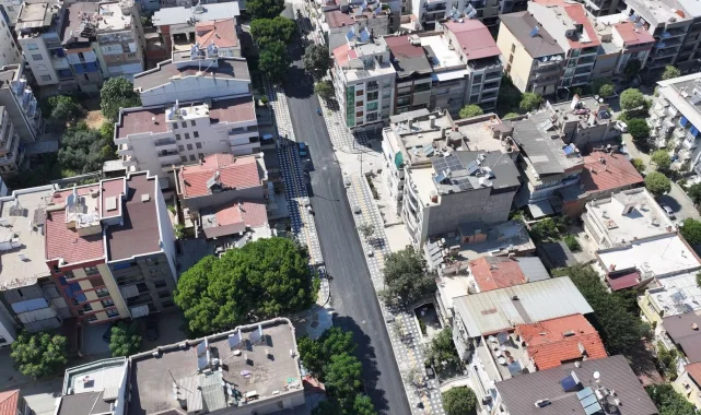 Salihli'nin Şüheda Caddesi sil baştan yenileniyor