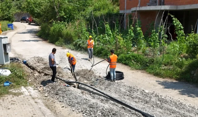 Trabzon Büyükşehir'den Araklı Ortaköy'e güçlü altyapı