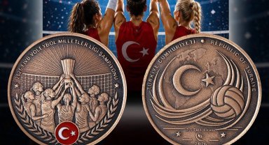 Voleybol Milletler Ligi şampiyonluğu için hatıra para satışa çıkıyor