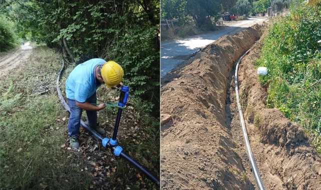 Balıkesir Erdek'te içme suyu hatları yenilendi