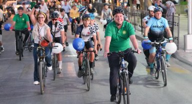 Başkan Dutlulu Manisalılarla birlikte pedalladı