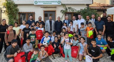 Buras Osmangazi'de çocukların yüzünü güldüren buluşma