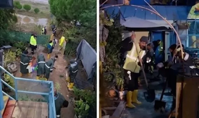 Bursa Büyükşehir ekipleri Mudanya Esence'de sahada