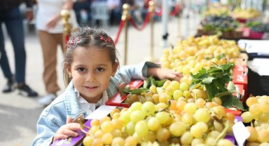 Bursa Osmangazi'de üzüm bereketi festivalle taçlandı