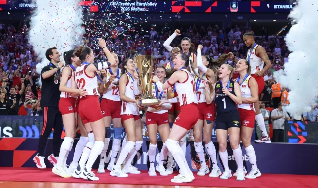 CEV Trendyol 2026 Avrupa Şampiyonası'nda kupa ve madalya sahiplerini buldu... Tarih yazdık