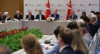 Cumhurbaşkanı Erdoğan, New York'ta ABD'li düşünce kuruluşu temsilcileriyle buluştu