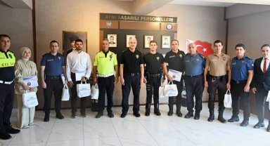 Düzce'de başarılı emniyet personeli ödüllendirildi