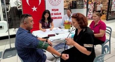 Edirne Keşan'da sağlık taraması