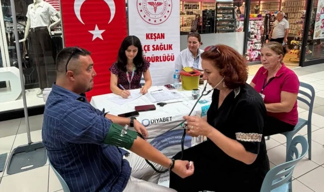 Edirne Keşan'da sağlık taraması