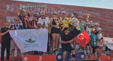 Edirne Yarı Maratonu'nda Keşan fırtınası