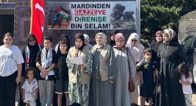 Gazze'deki eğitim mücadelesi Mardin'de gündeme taşındı: "Gazze'nin Çocukları Yalnız Değildir"