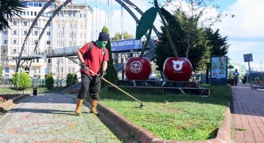 Giresun'da park ve meydanlar yenileniyor